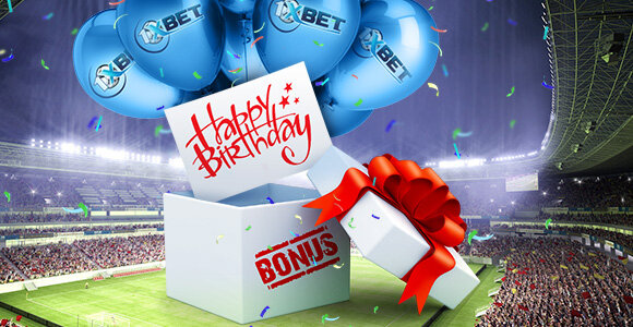 1xBet on your birthday